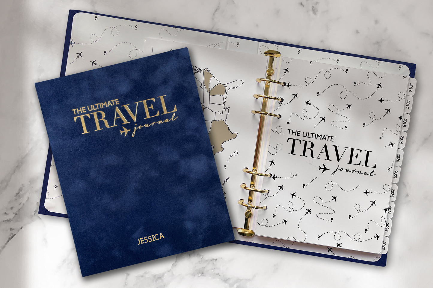 Ultimate Travel Journal Binder - Velvet Navy