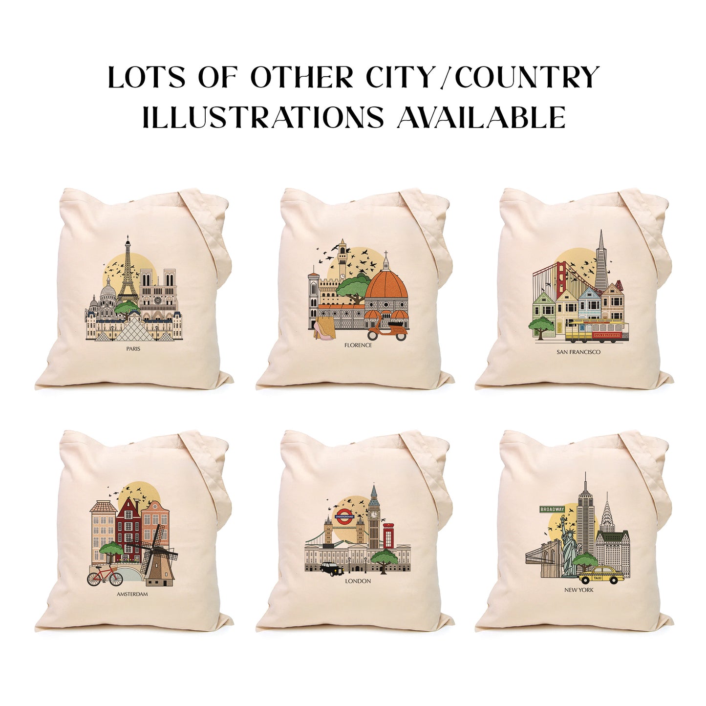 London Personalized Tote Bag