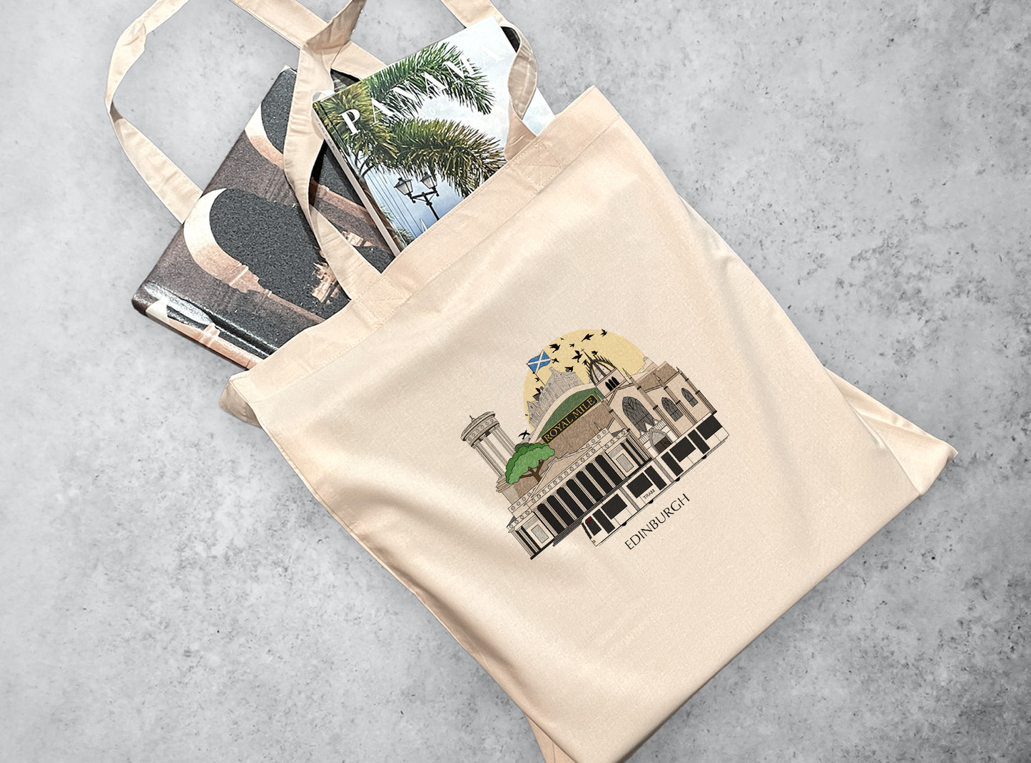 Edinburgh Scotland Personalised Tote Bag