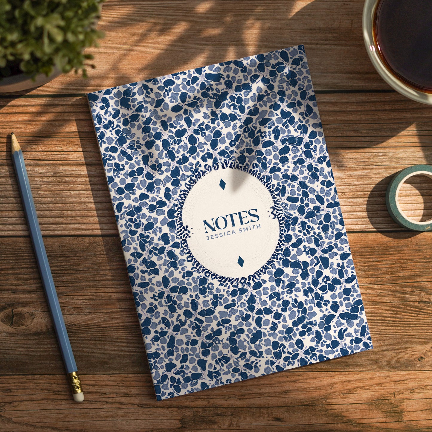 Pebbles Luxury Personalised Notebook/Diary/Journal