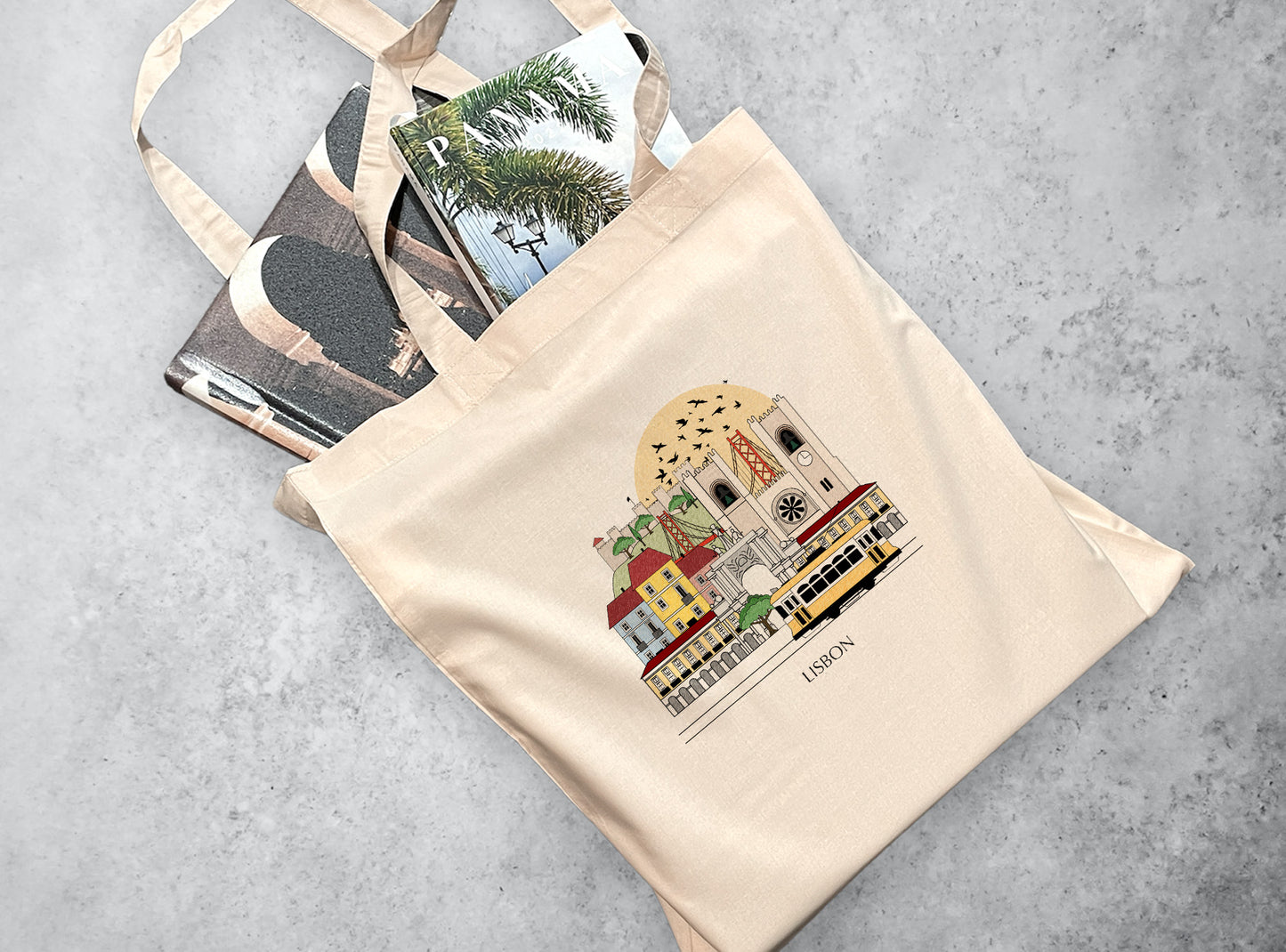 Lisbon Portugal Personalised Tote Bag