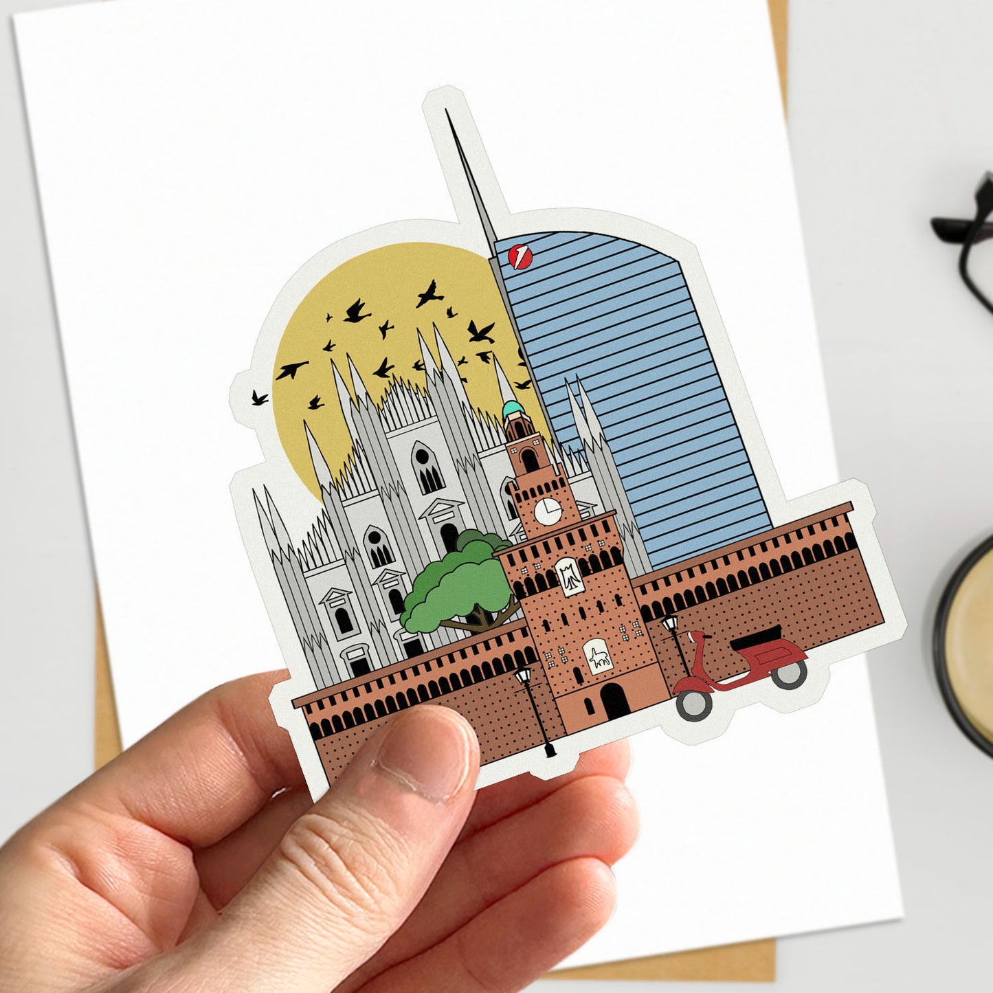 Milan Travel Stickers