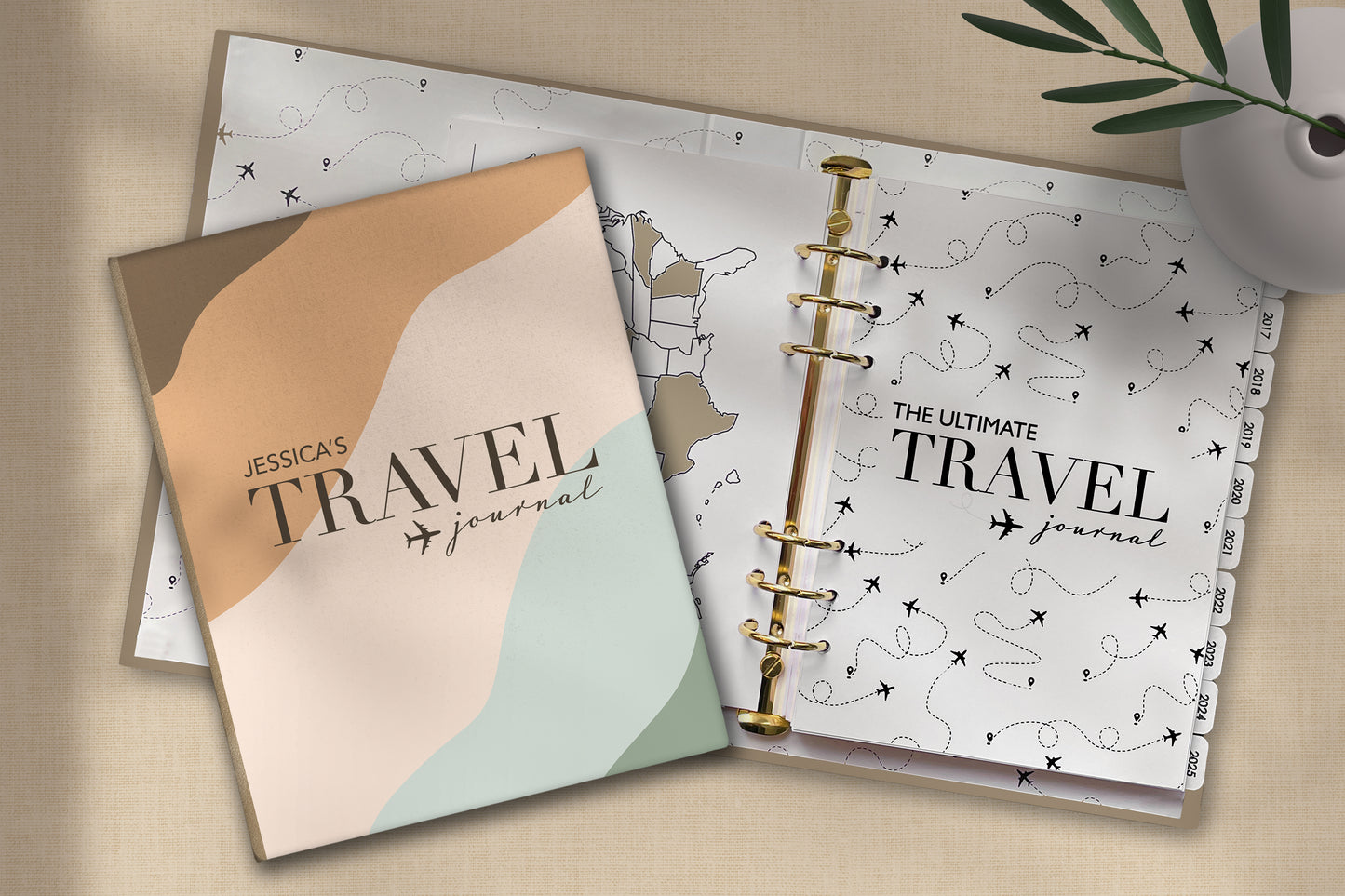 Ultimate Travel Journal Binder - Swirl