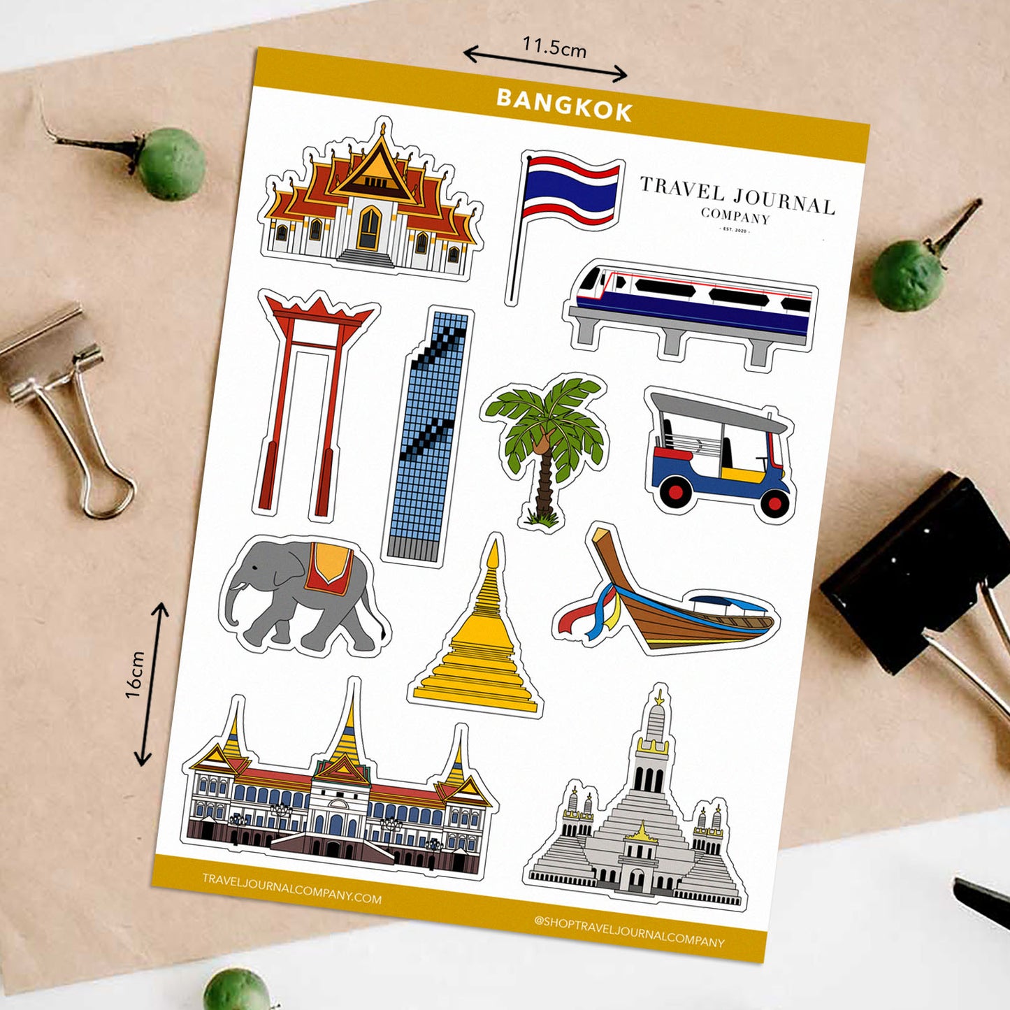 Bangkok Travel Stickers