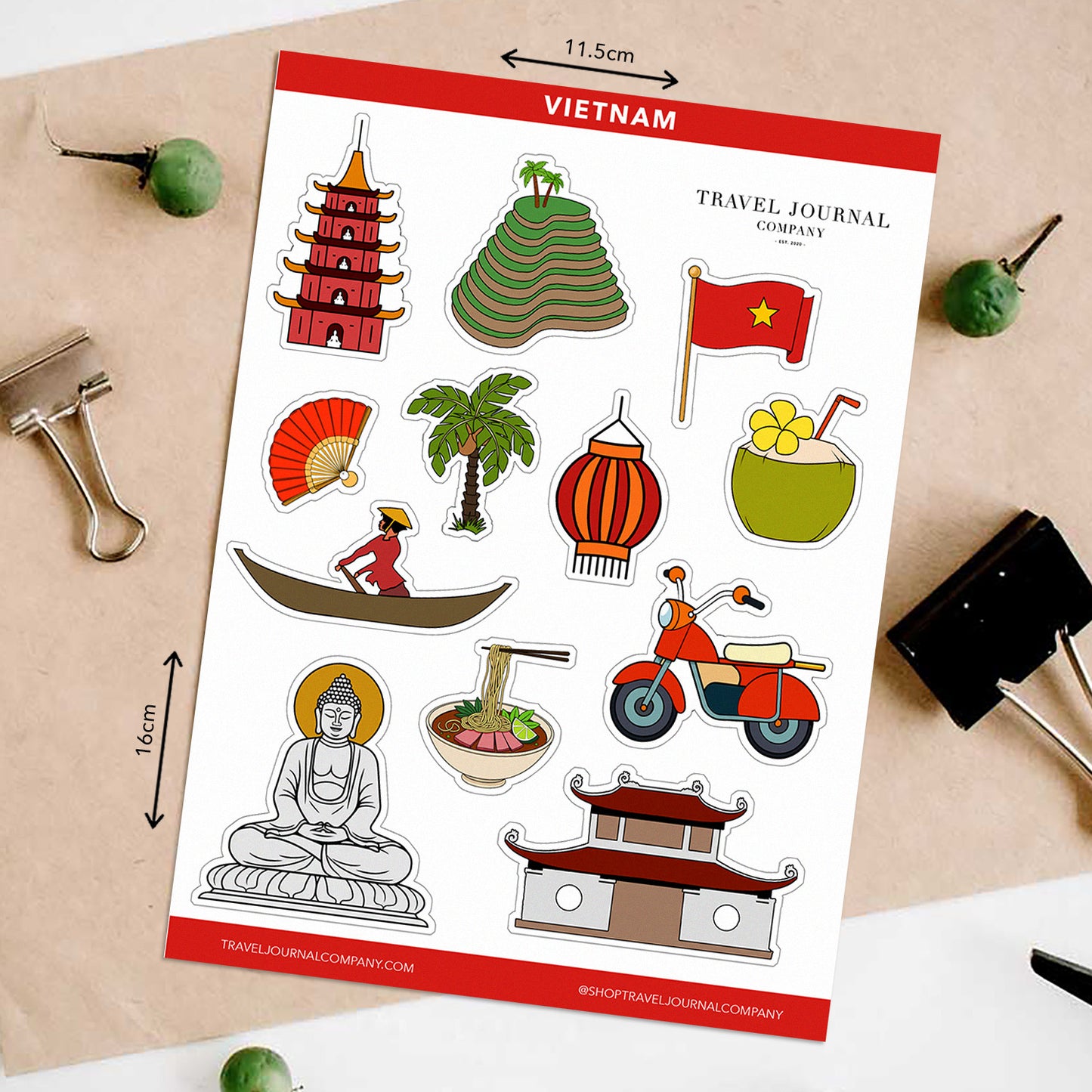 Vietnam Travel Stickers