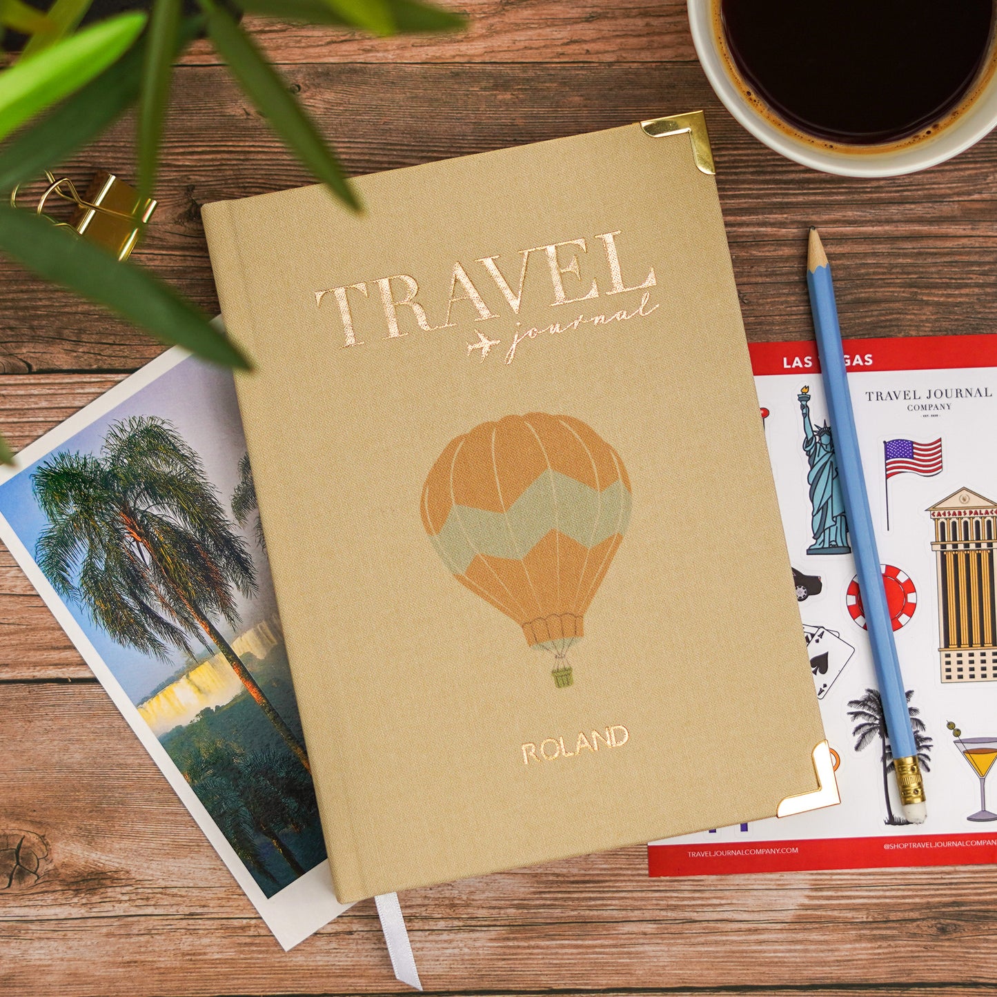 Luxury Hot Air Balloon Personalised Travel Journal