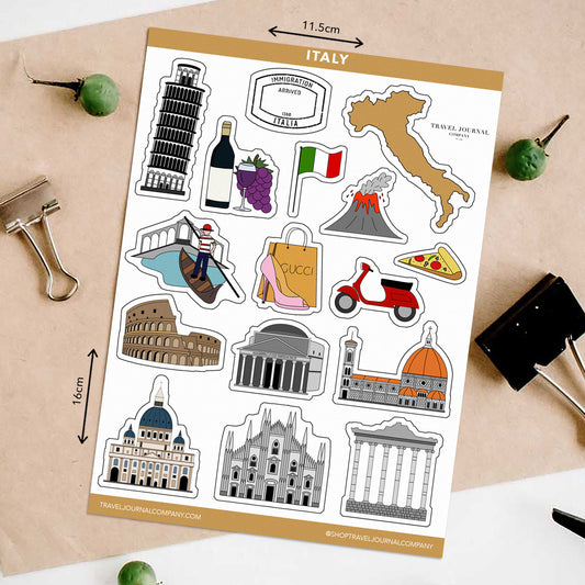 Italy Travel Stickers