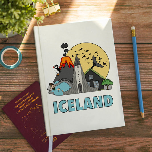 Iceland Notebook Illustrated Travel Journal Series