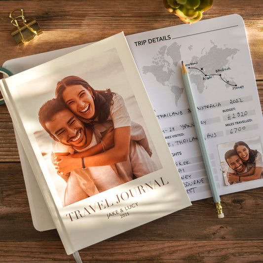 Custom Photo Travel Journal & Notebook