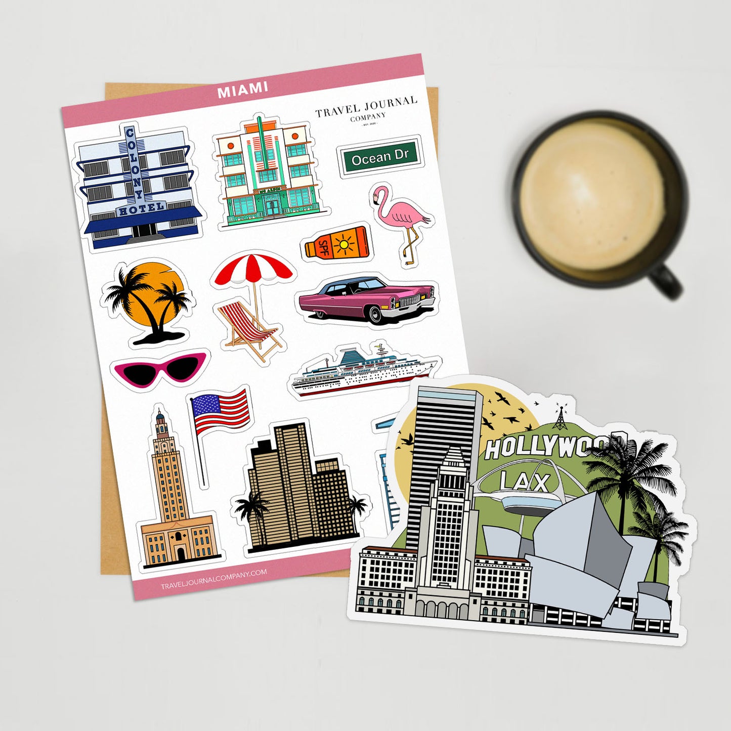 Miami Travel Stickers