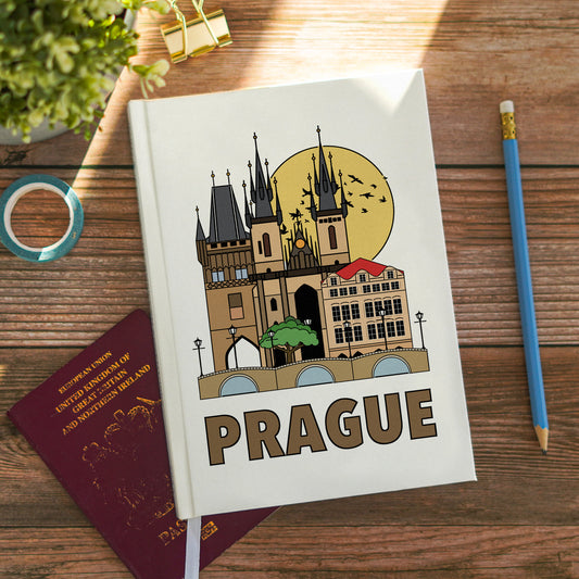 Prague Notebook Illustrated Travel Journal Series