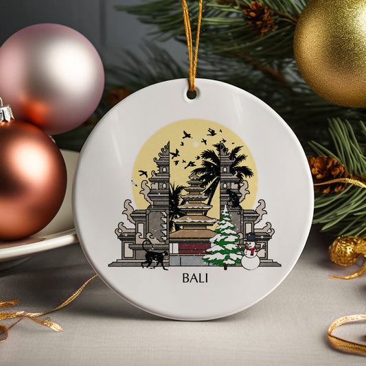 Bali Personalised Christmas Tree Ornament