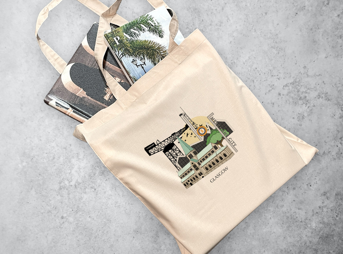 Glasgow Scotland Personalised Tote Bag