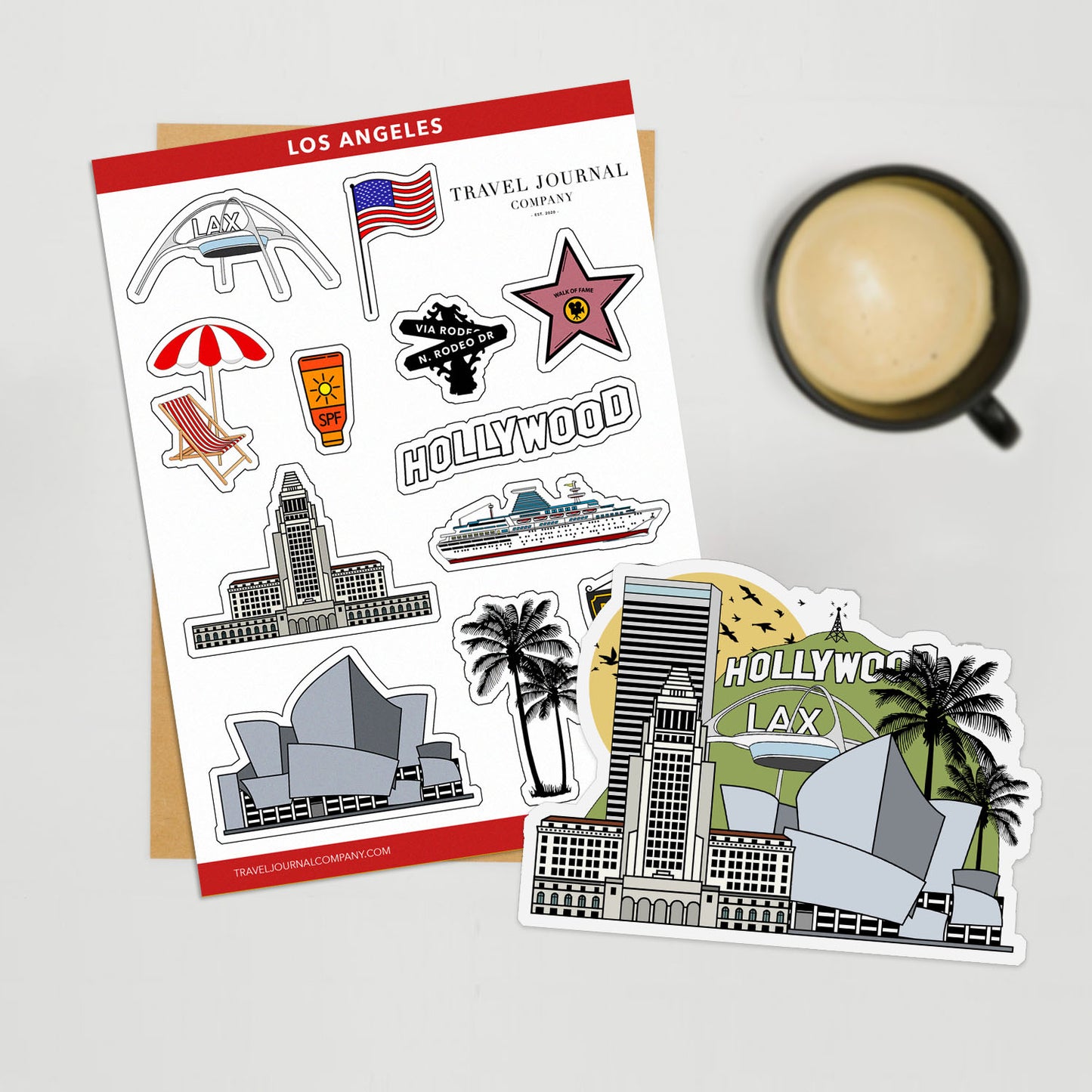 Los Angeles Travel Stickers