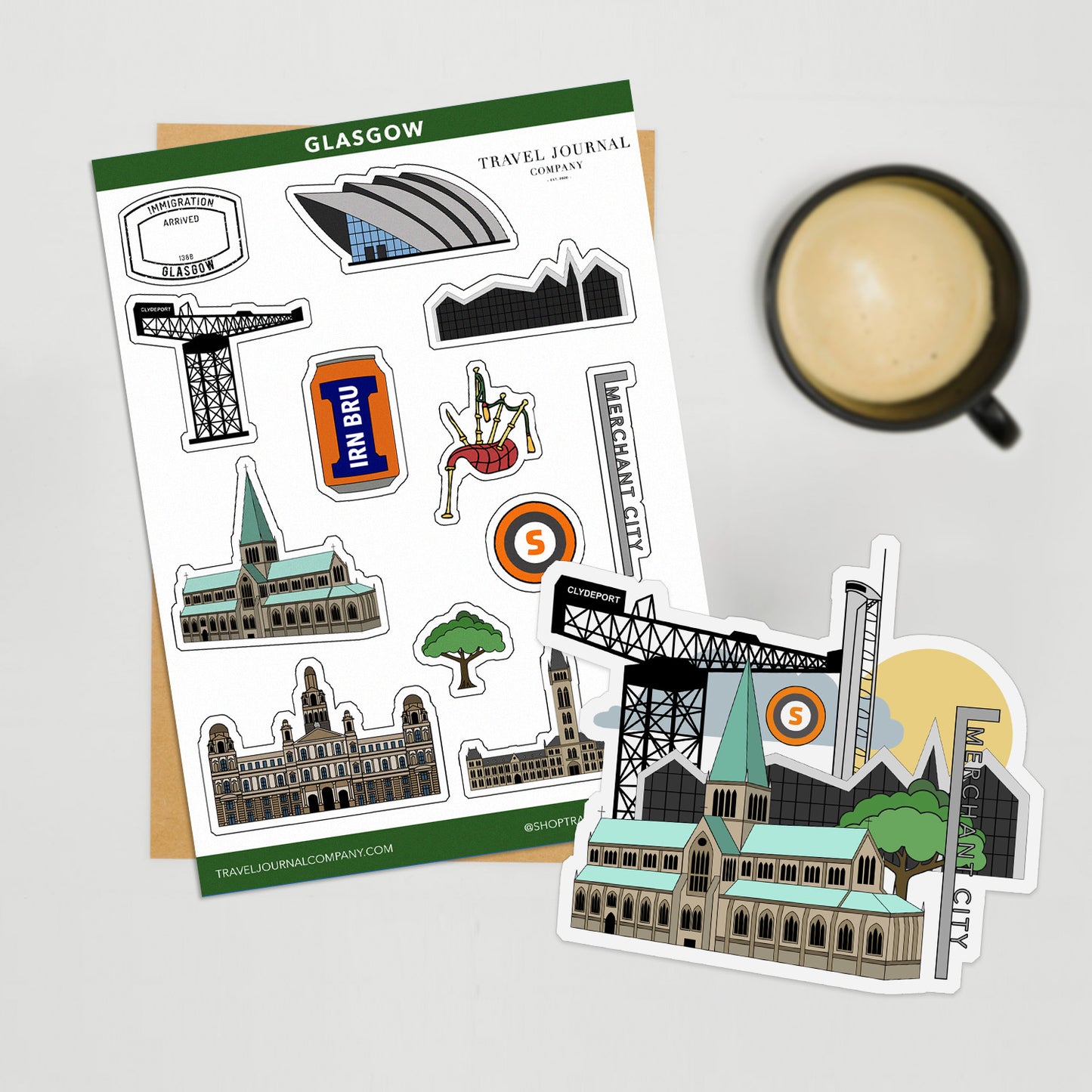 Glasgow Travel Stickers