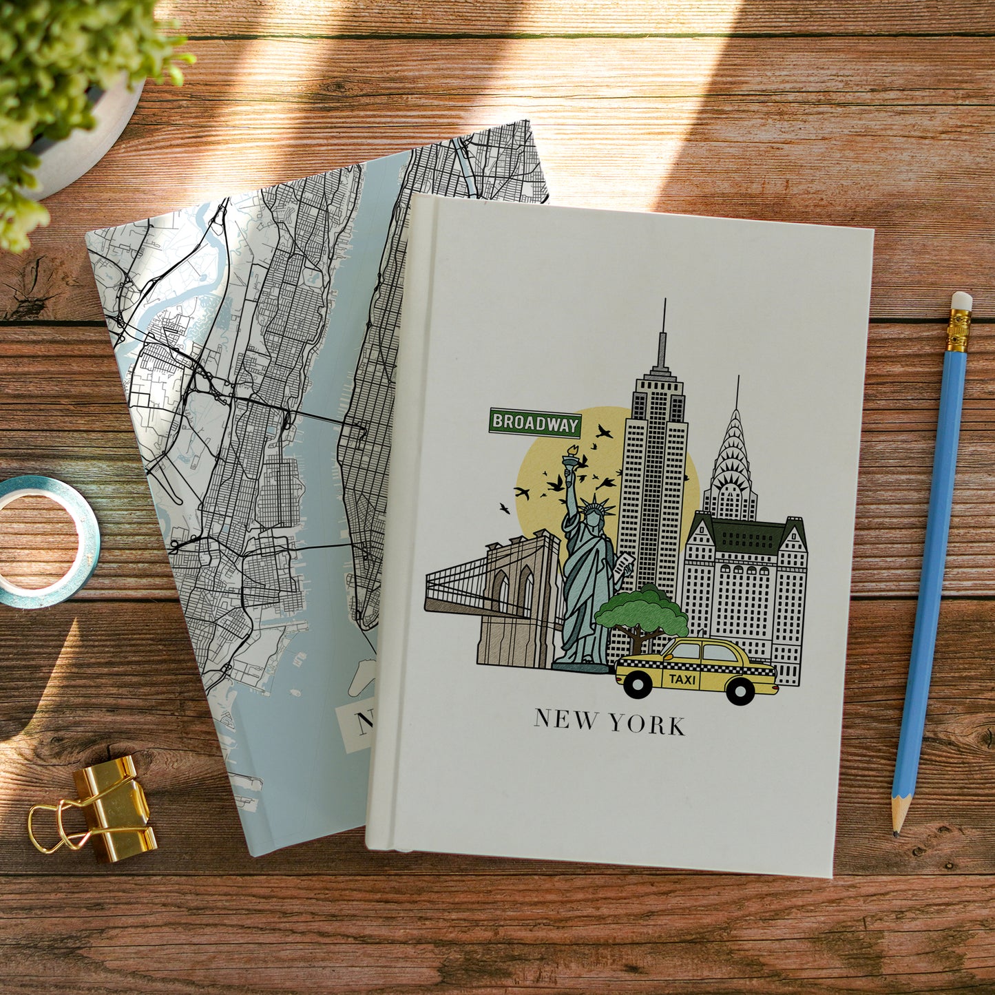 New York City Map Notebook Travel Journal