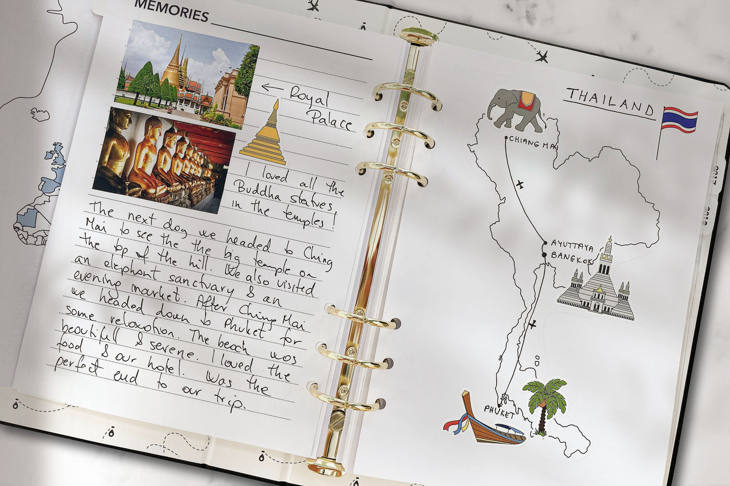 Ultimate Travel Journal Binder - Swirl