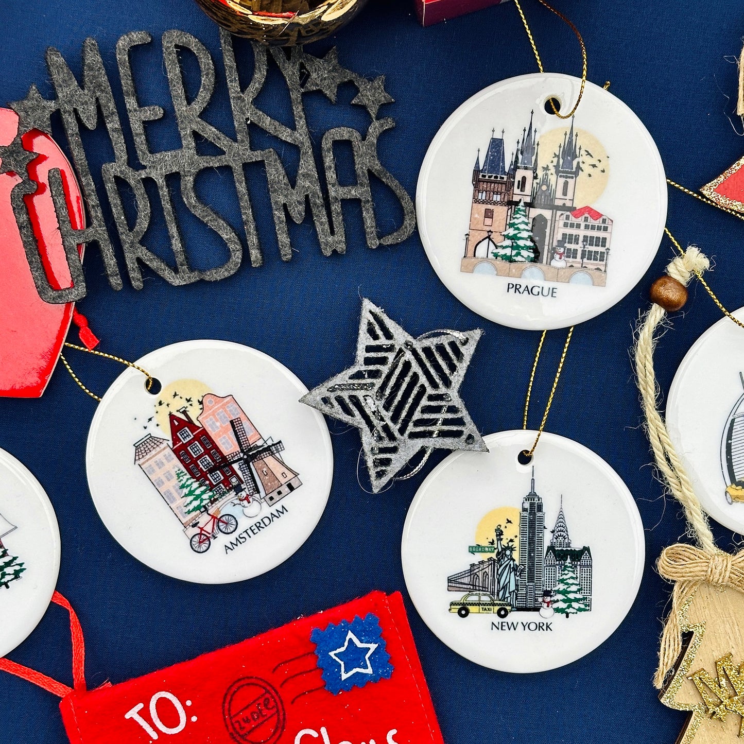 San Francisco California Personalised Christmas Tree Ornament