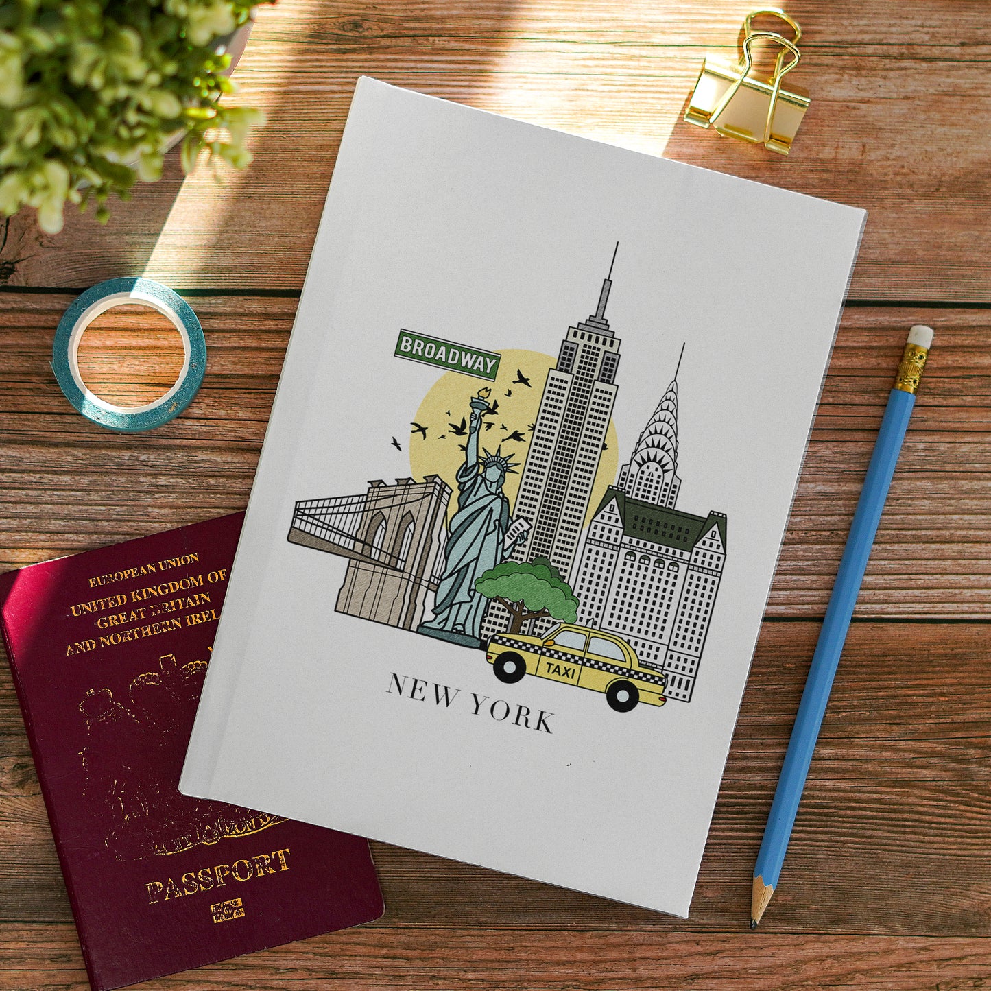 New York City Map Notebook Travel Journal