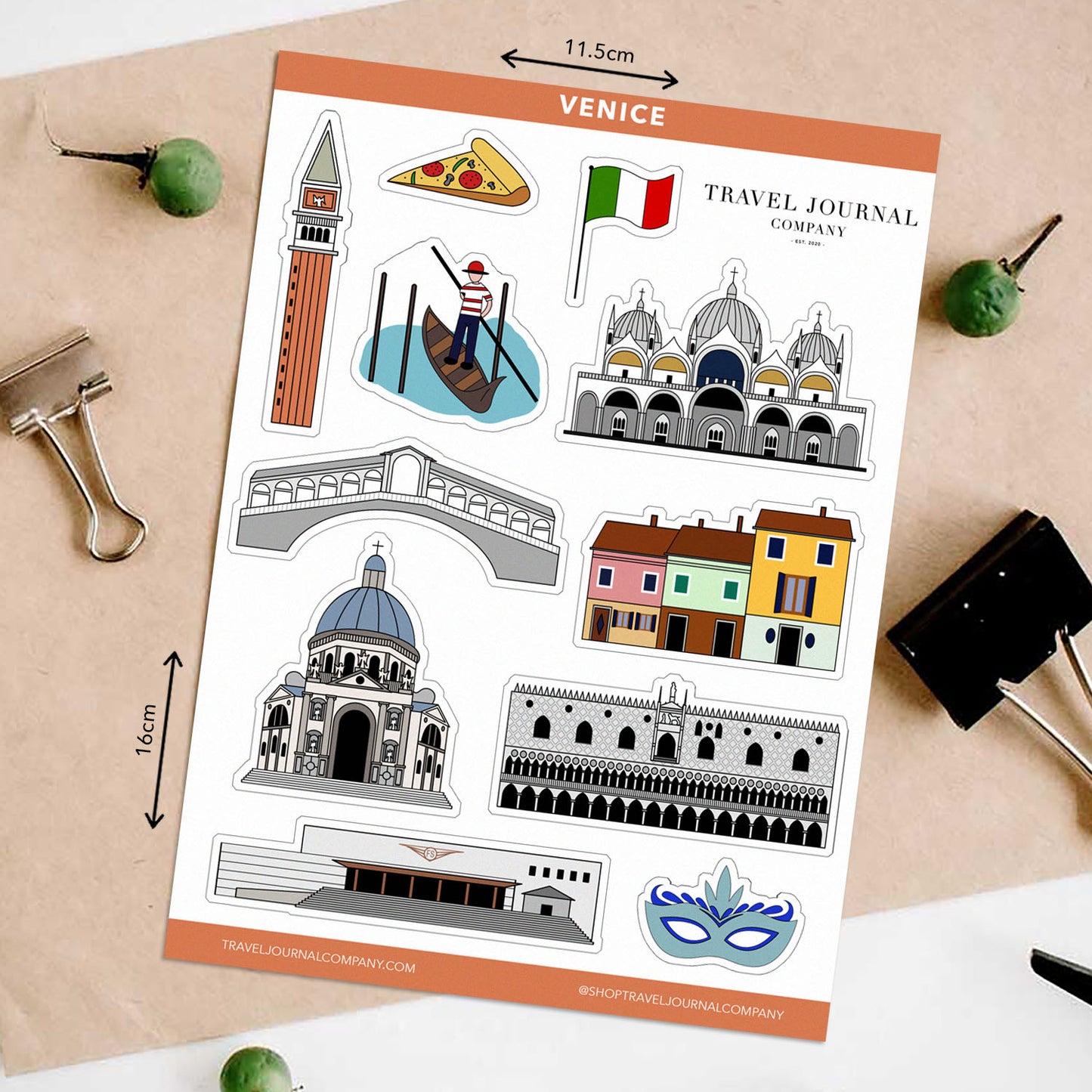 Venice Travel Stickers