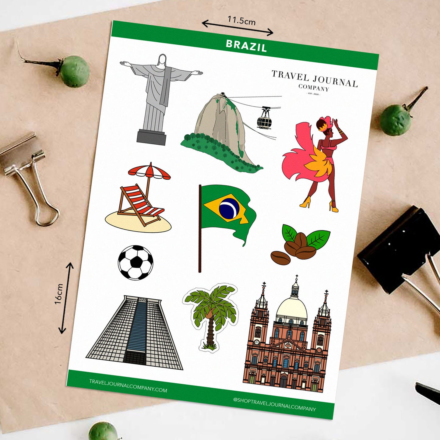 Brazil - Rio de Janeiro Travel Stickers