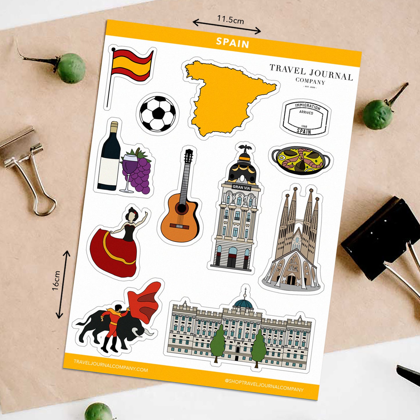 Spain Travel Stickers
