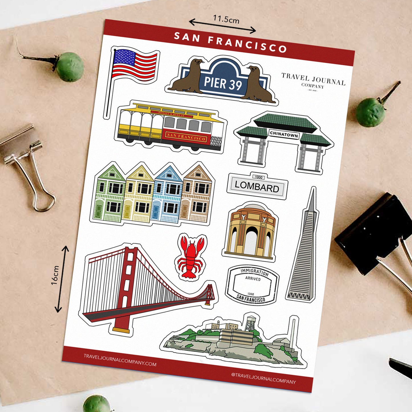 San Francisco Travel Stickers