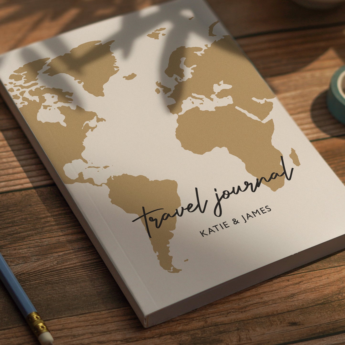 World Map Personalised Travel Journal