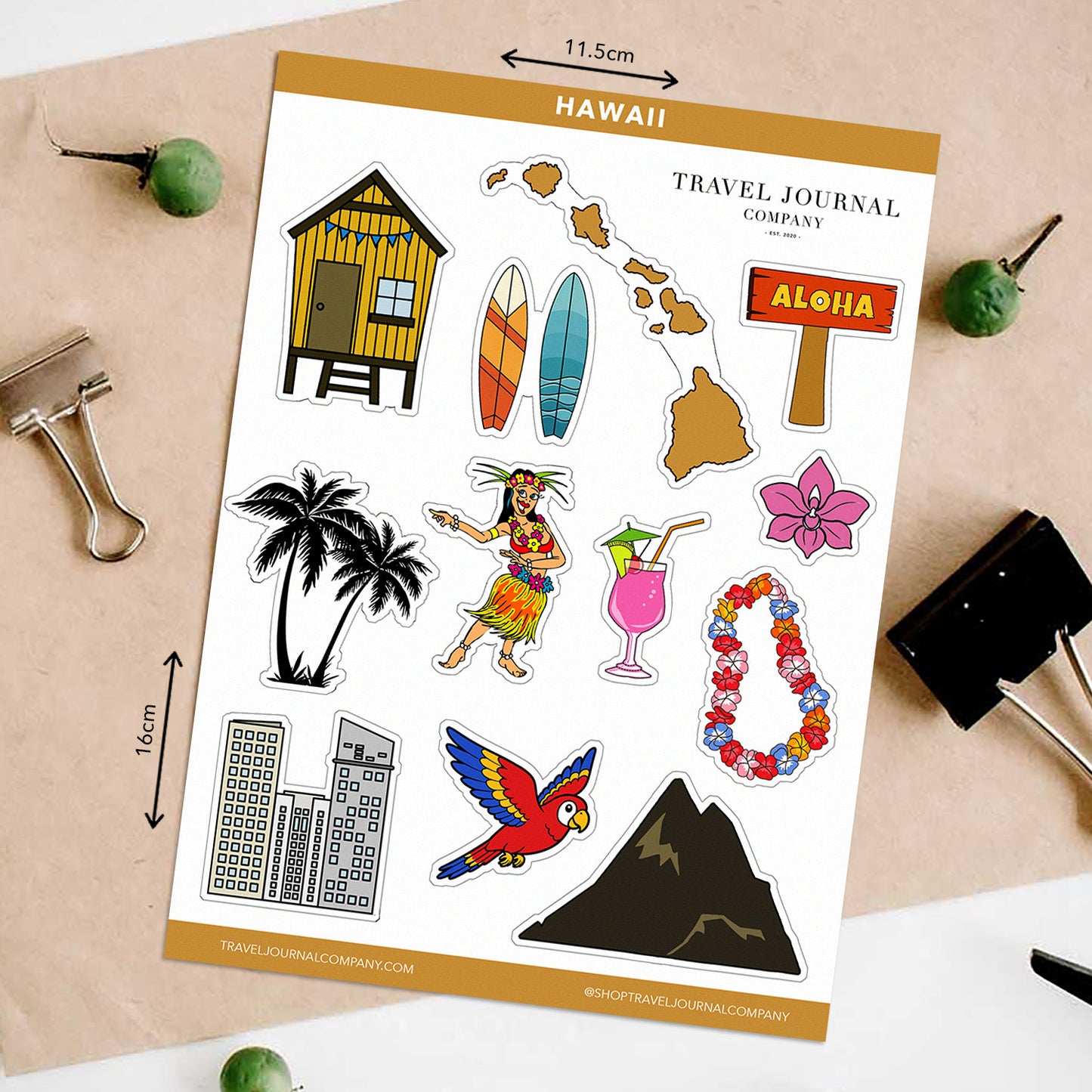 Hawaii Travel Stickers