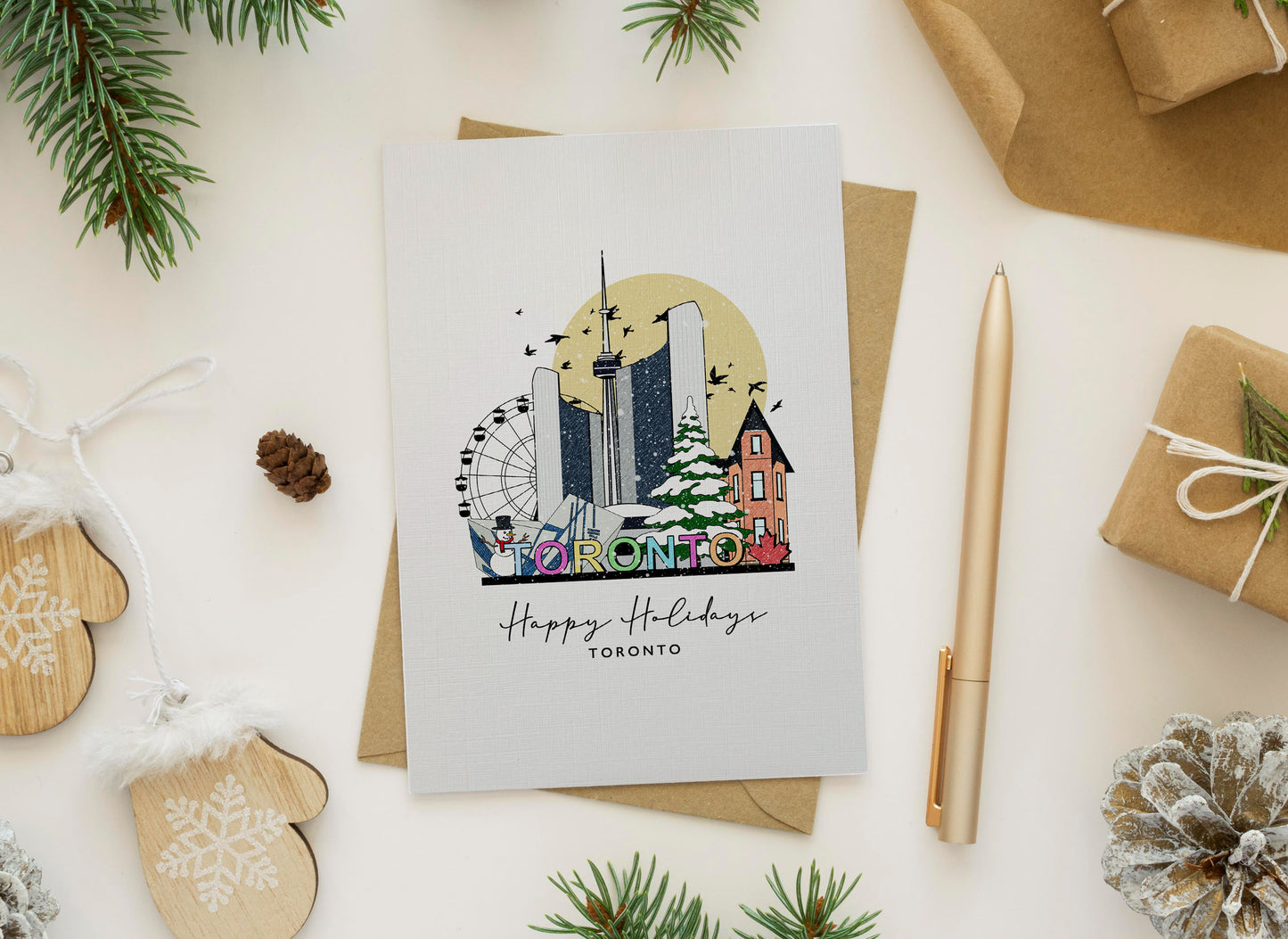 Toronto Personalised Christmas/Holiday Greeting Card