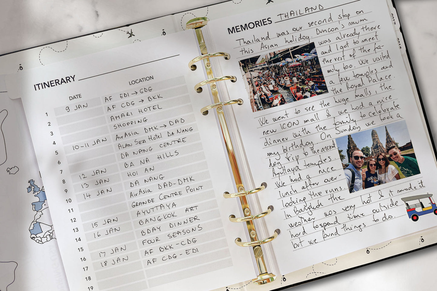 Ultimate Travel Journal Binder - Sunset