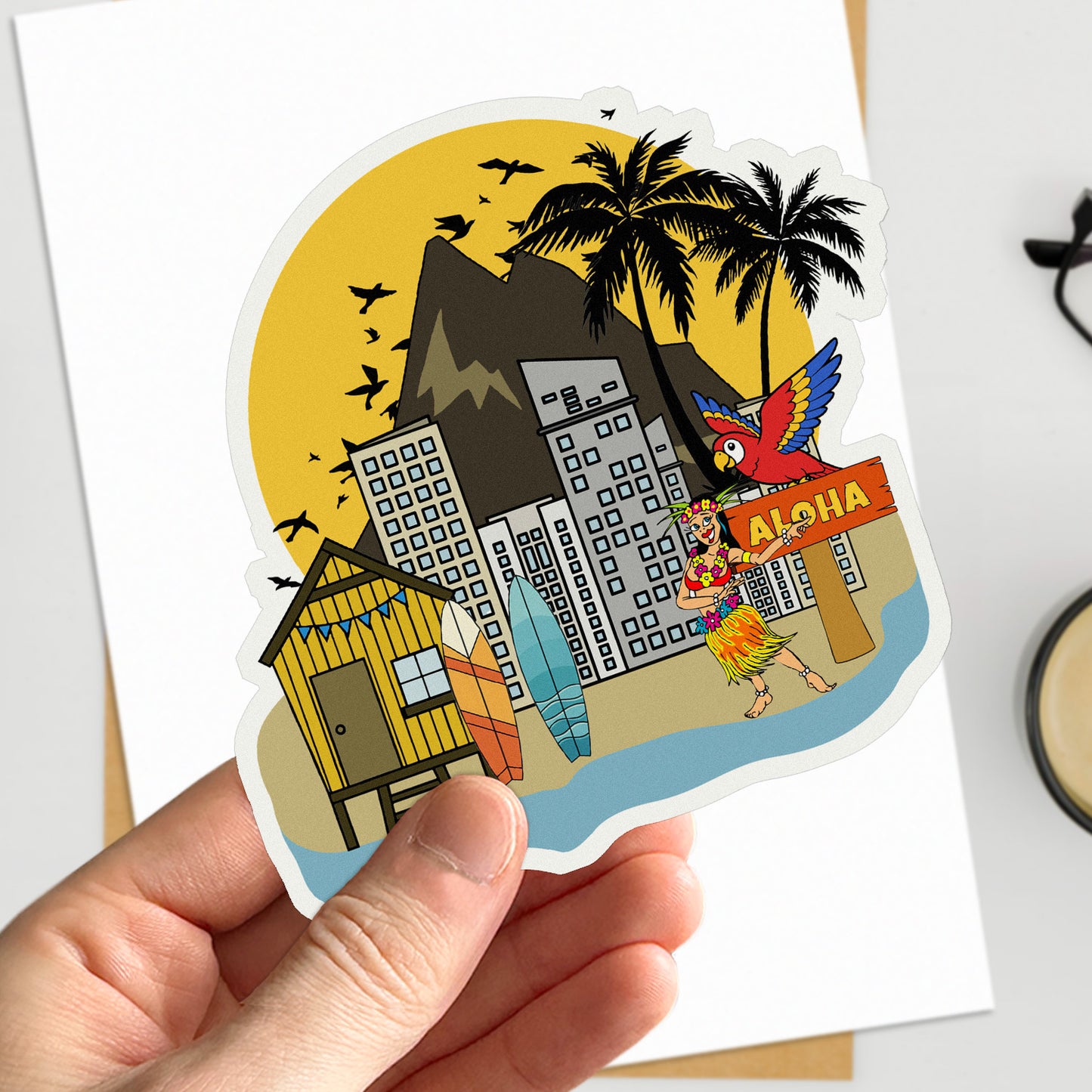 Hawaii Travel Stickers
