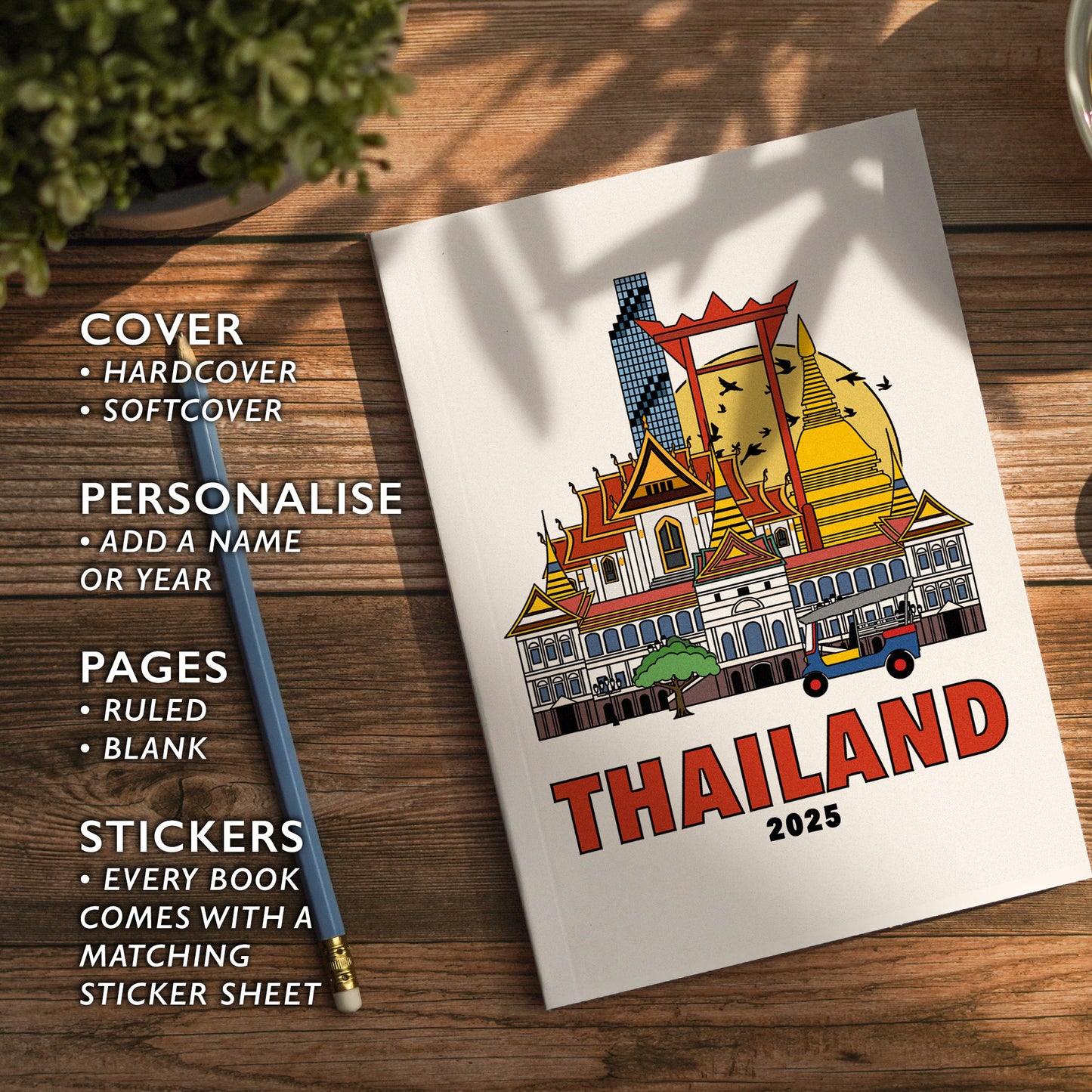 Thailand Notebook Illustrated Travel Journal Series