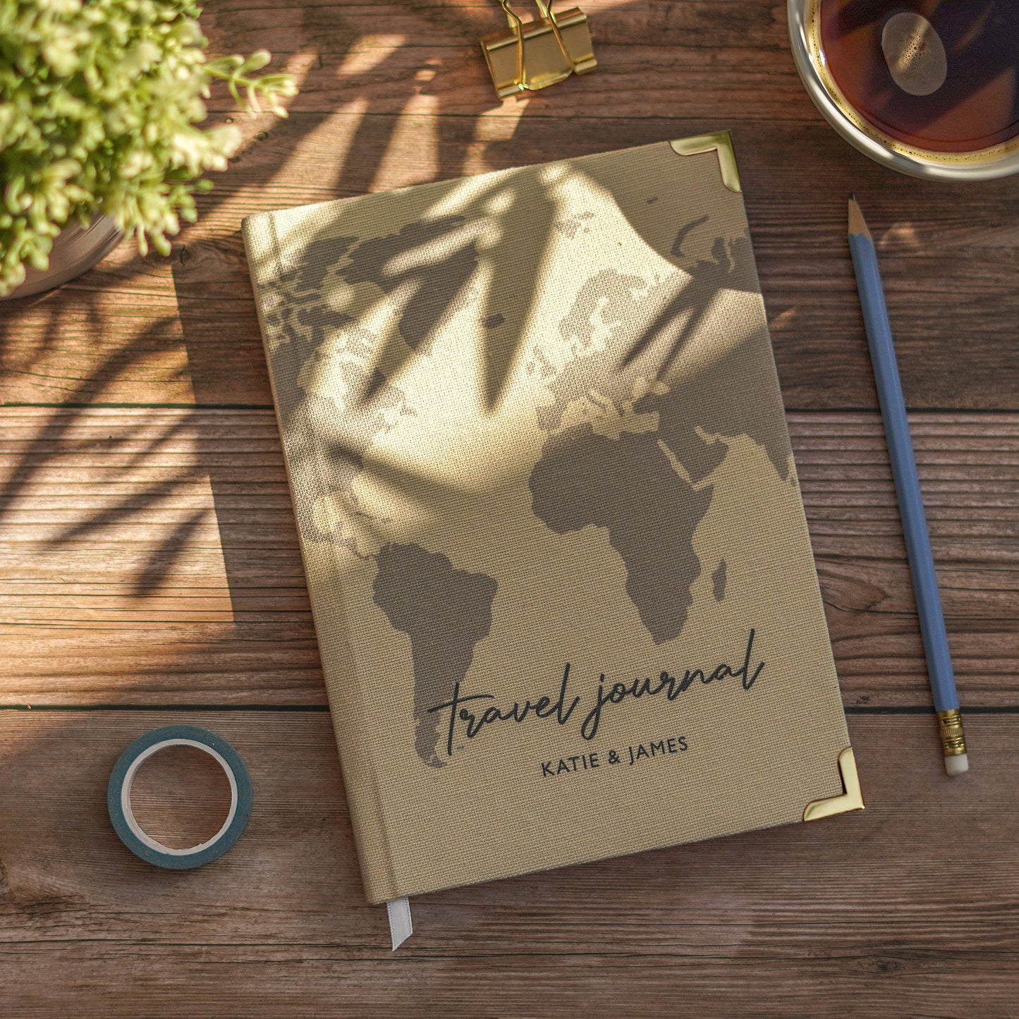 World Map Personalised Travel Journal