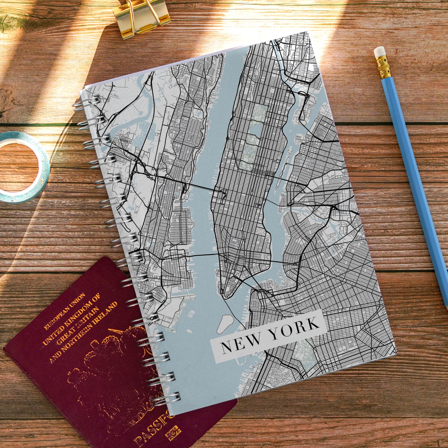 New York City Map Notebook Travel Journal