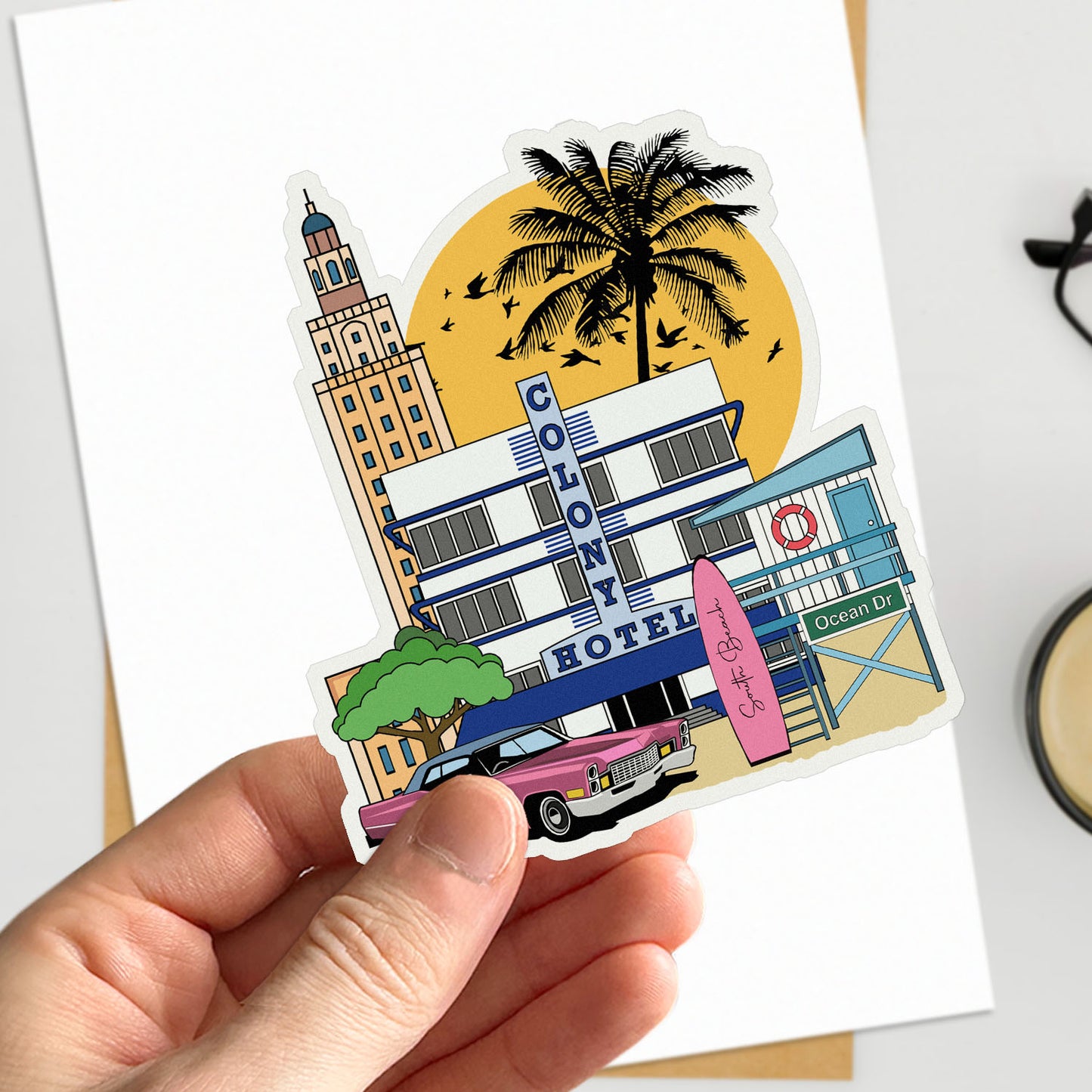 Miami Travel Stickers