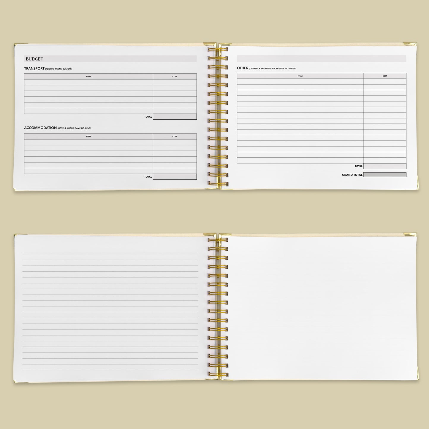 World Map XL Personalised Travel Journal