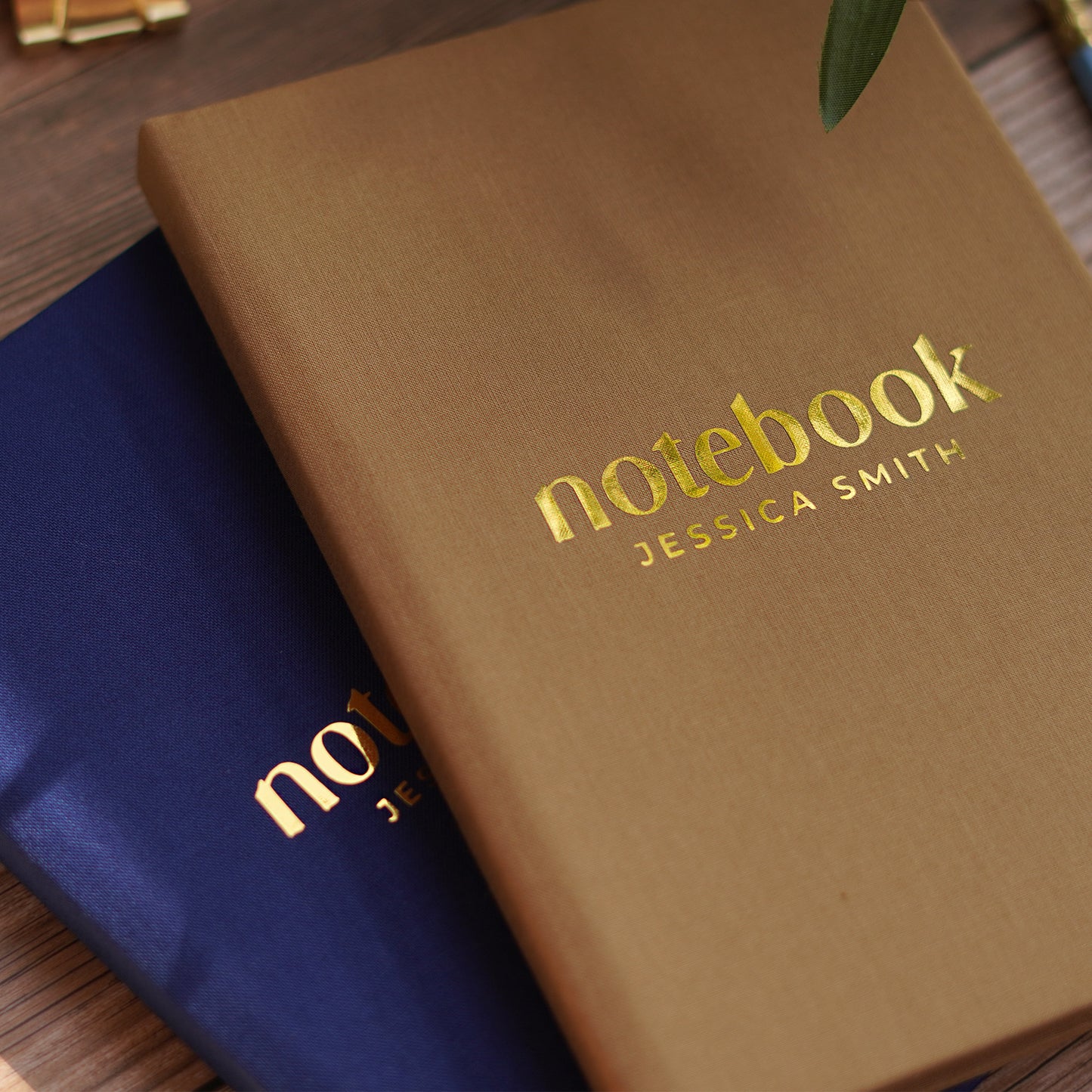 Luxury Linen Personalised Notebook/Diary/Journal
