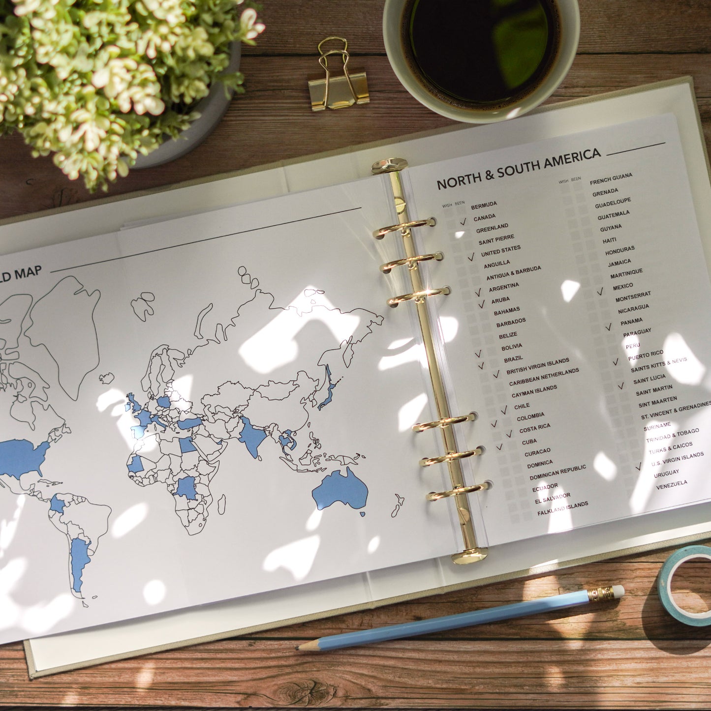 Luxury Linen Travel Journal Binder