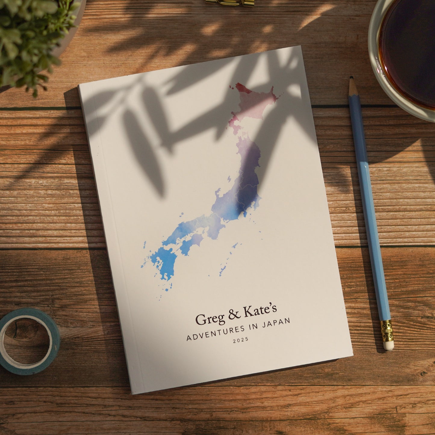 Europe Personalised Watercolour Travel Journal