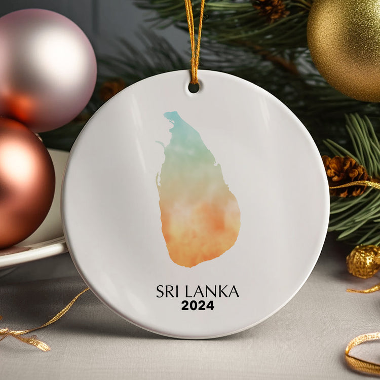 Map Christmas Tree Ornaments