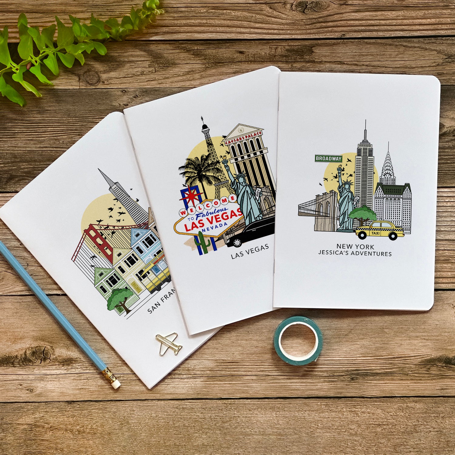 Illustrated Travel Journals & Notebooks