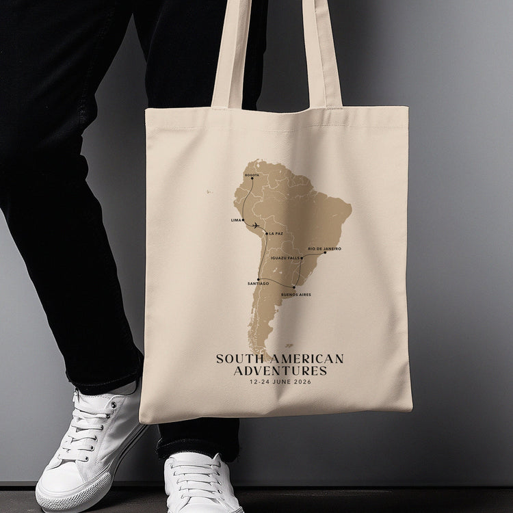 Custom Map Tote Bags