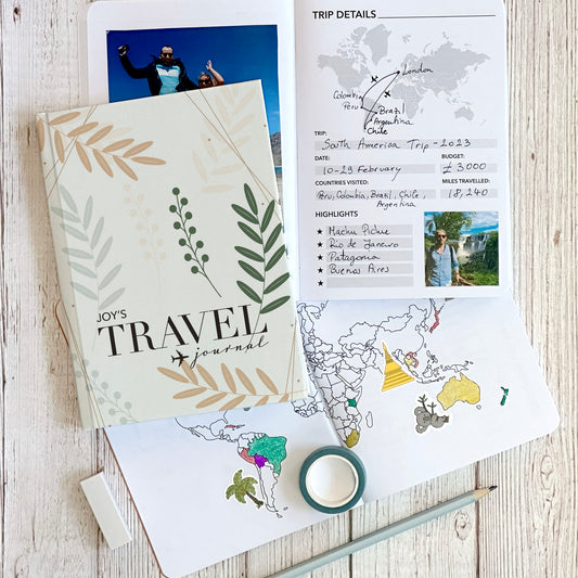 Leaves Personalised Travel Journal