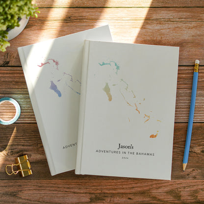 The Bahamas Personalised Watercolour Travel Journal
