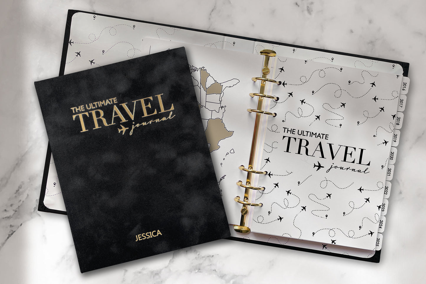 Ultimate Travel Journal Binder - Velvet Black