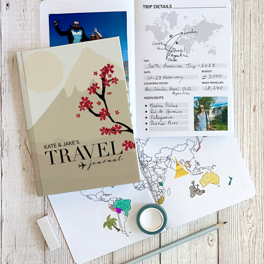 Cherry Personalised Travel Journal