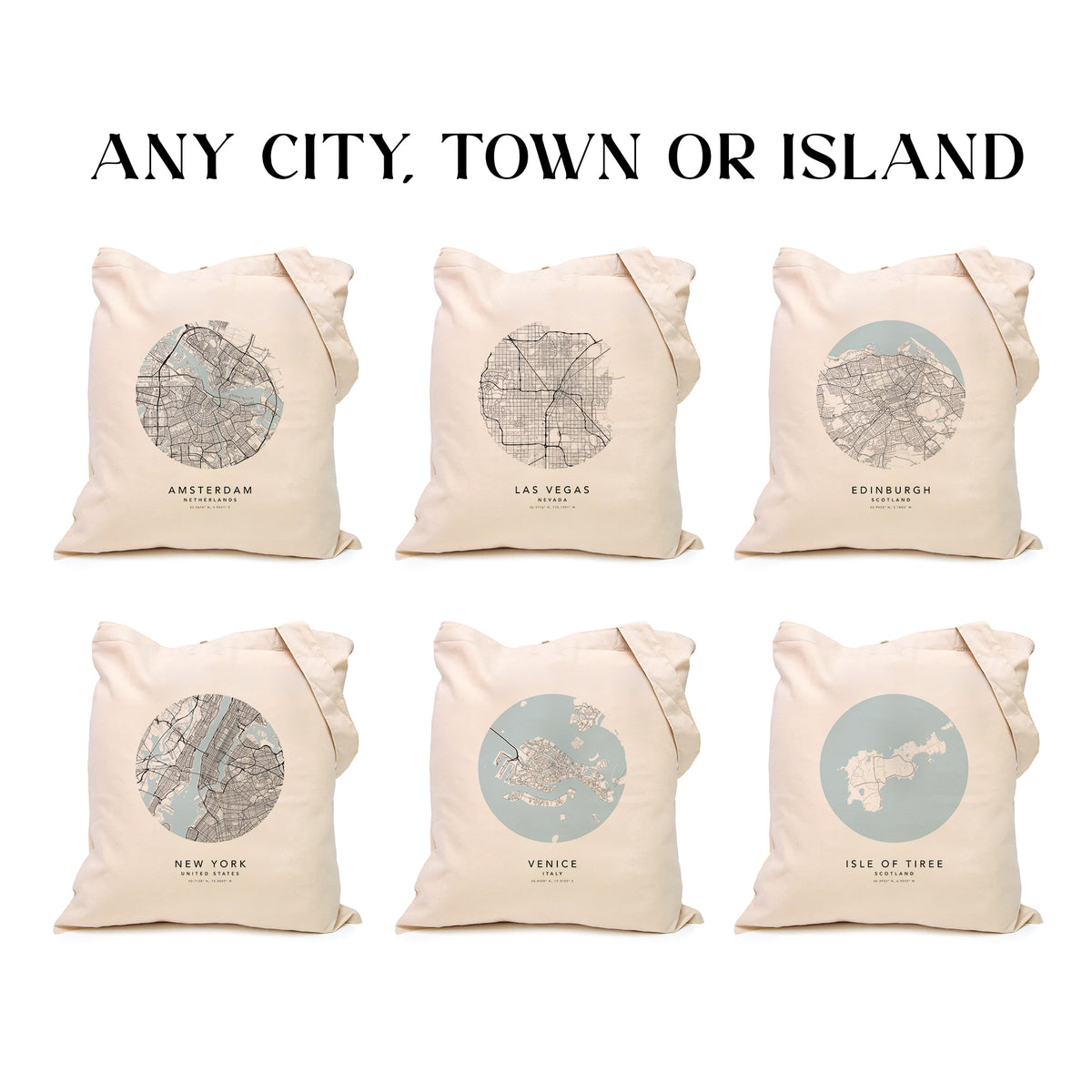 San Francisco Personalised Custom Map Tote Bag | USA Travel Gift