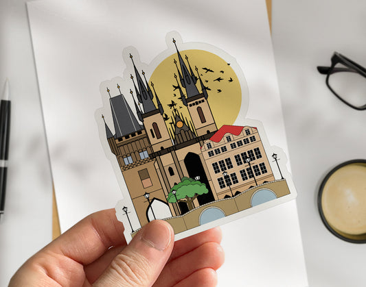Prague, Czechia - Die Cut Travel Sticker