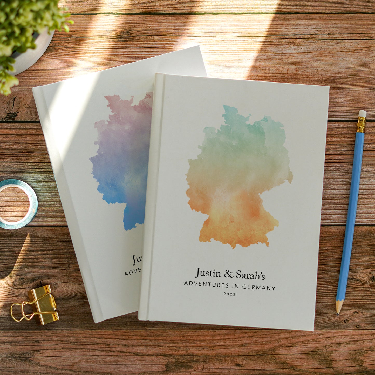 Germany Personalised Watercolour Travel Journal